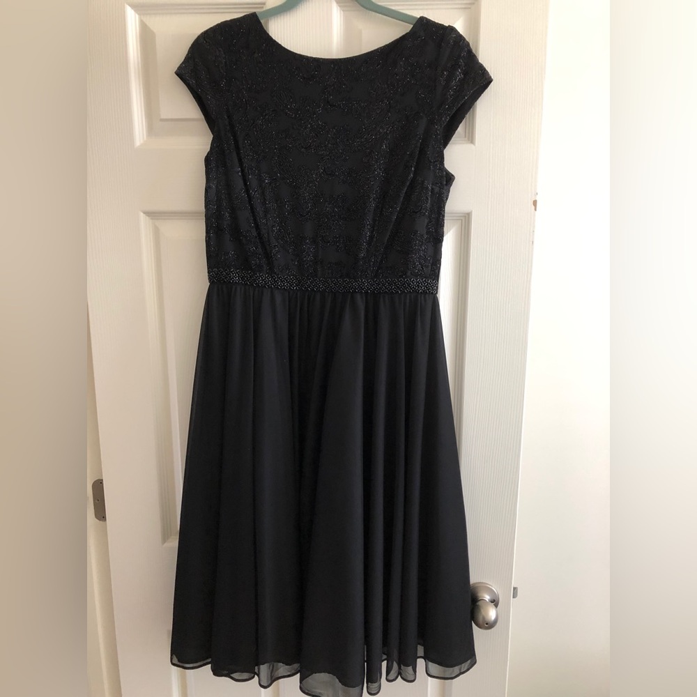 Black cocktail / wedding guest dress